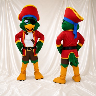 Green Parrot Mascot Costume Full Body for Adults Outdoor Events