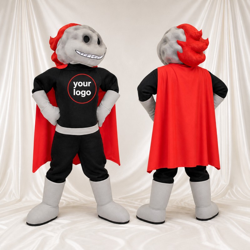 Requin Super héros Cape Costume de mascotte intégral pour adultes Aquariums