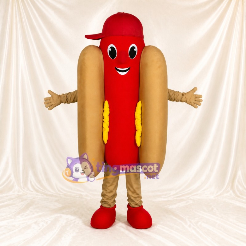 Hot Dog Mascot Costume Full Body for Adults Food Events