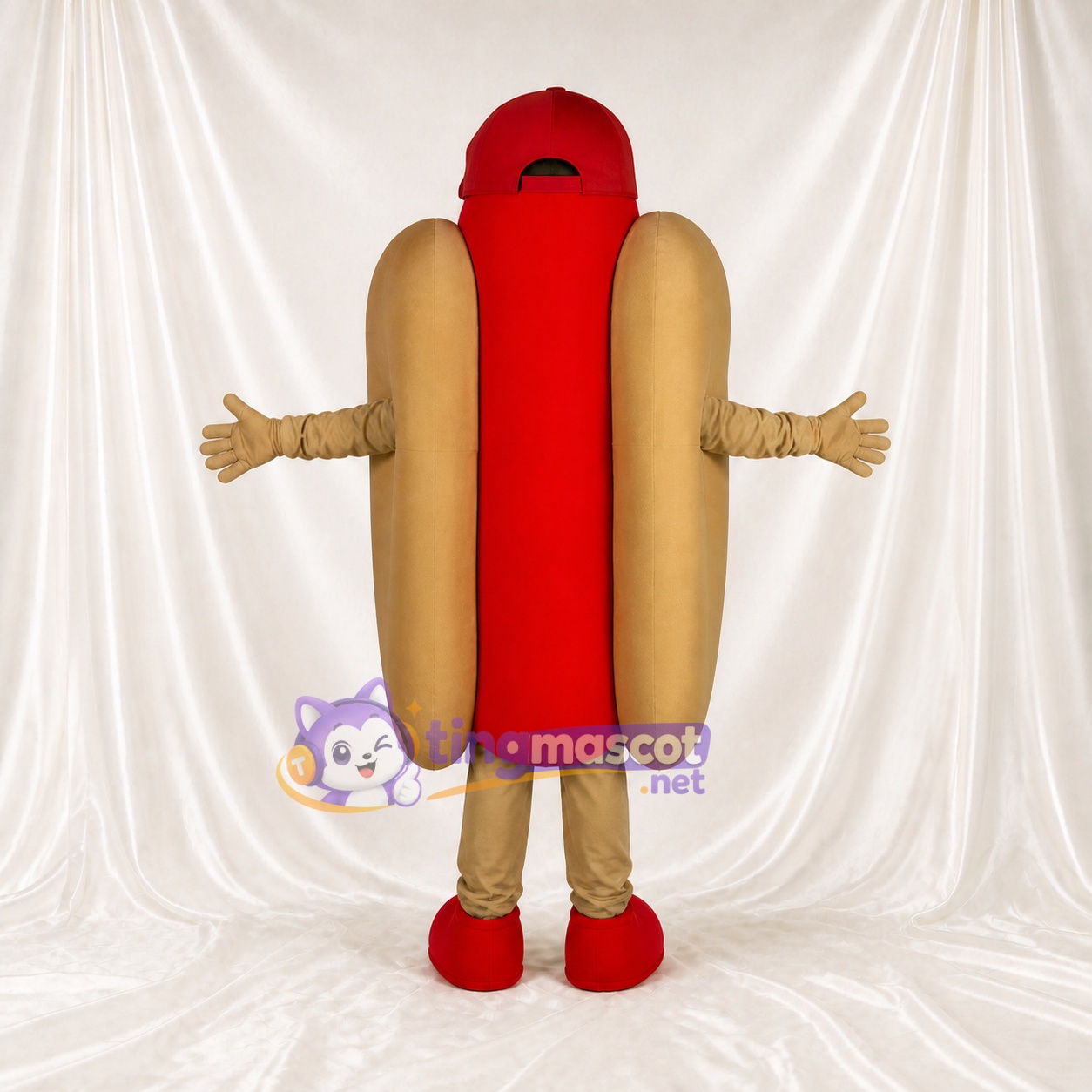 Hot Dog Mascot Costume Full Body for Adults Food Events Hot Dog Mascot Costume Full Body for Adults Food Events