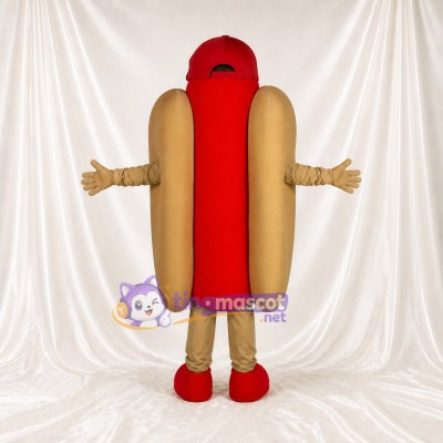Hot Dog Mascot Costume Full Body for Adults Food Events