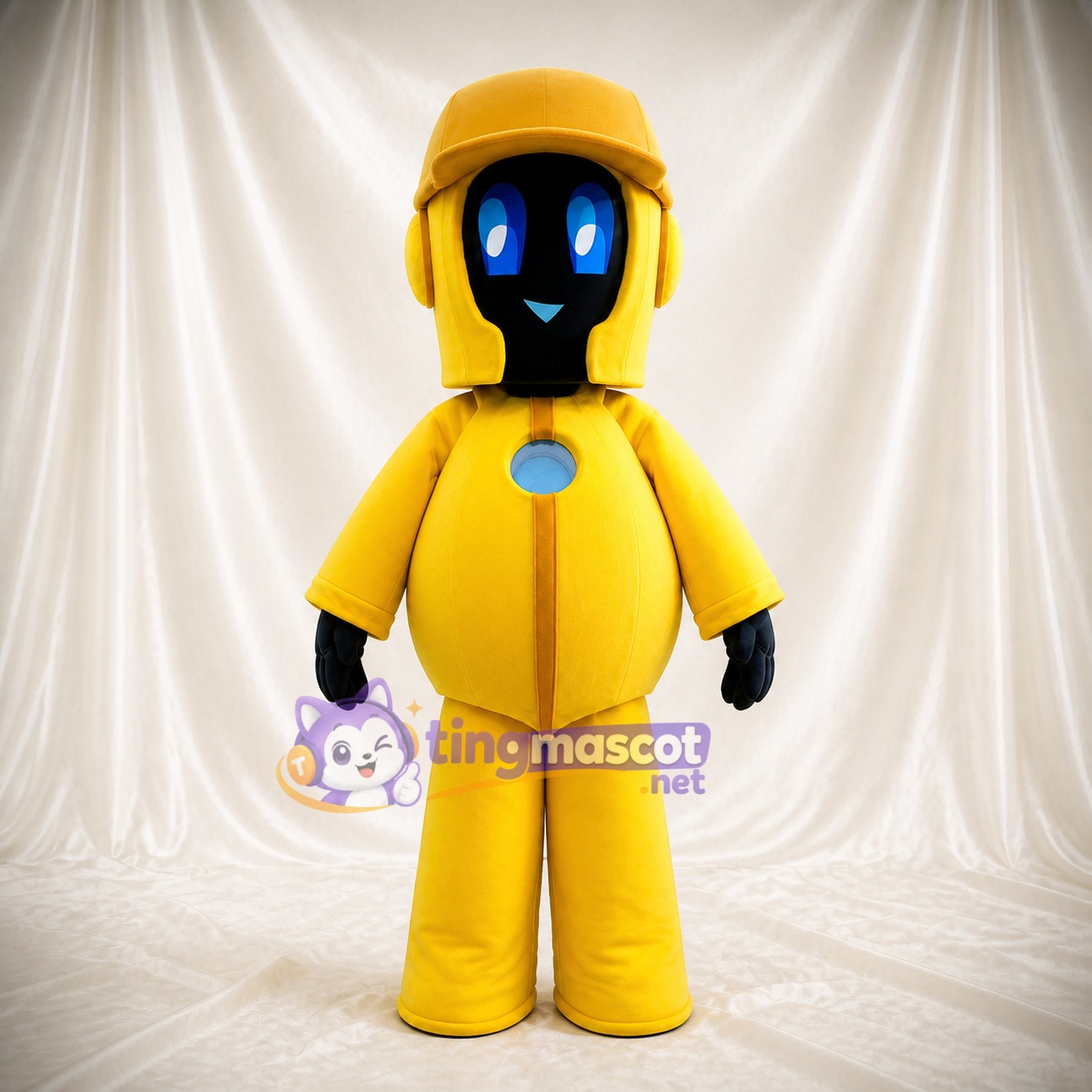 Gelber Roboter Maskottchenkostüm Ganzkörper für Erwachsene Technologieveranstaltungen Gelber Roboter Maskottchenkostüm Ganzkörper für Erwachsene Technologieveranstaltungen