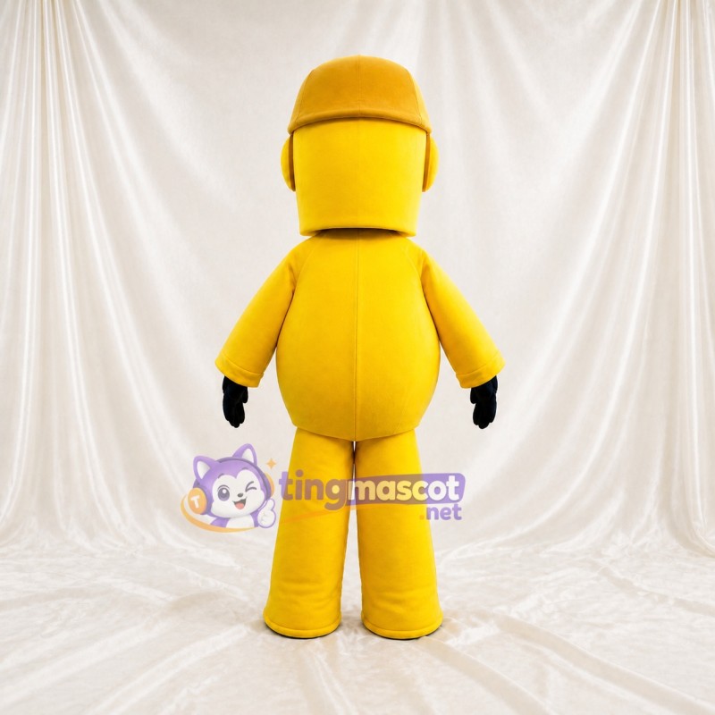 Yellow Robot Mascot Costume Full Body for Adults Tech Events