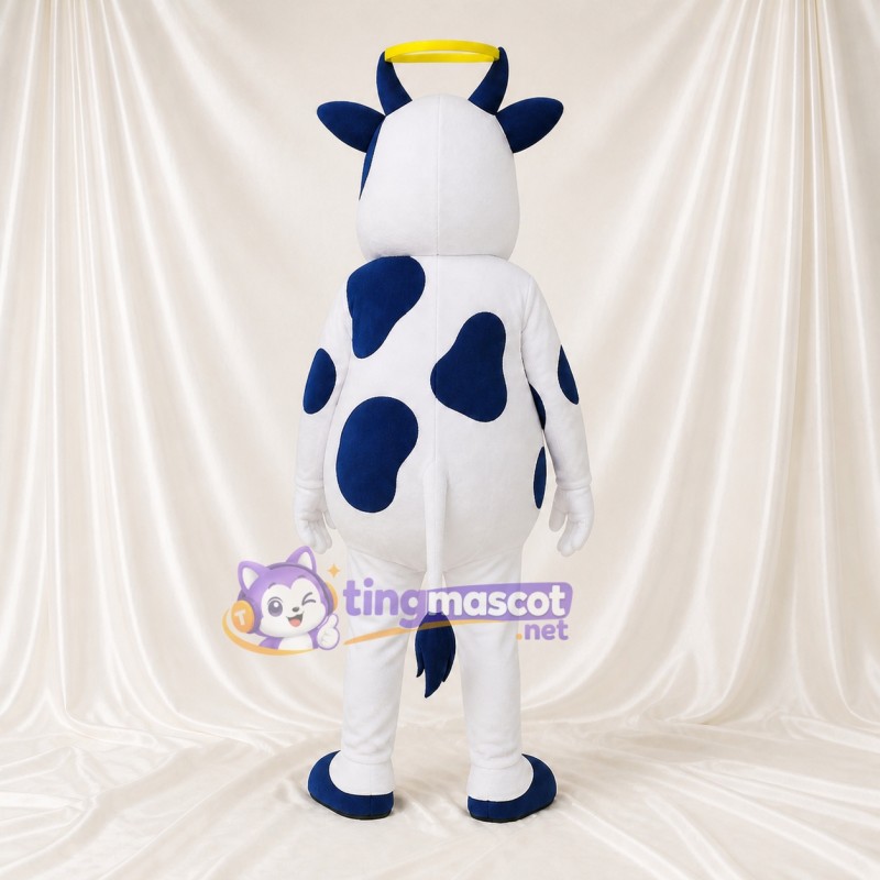 Classic Dairy Cow Mascot Costume Full Body for Adults Food Events