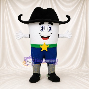Cowboy Cup Costume de mascotte intégral pour adultes Événements gastronomiques