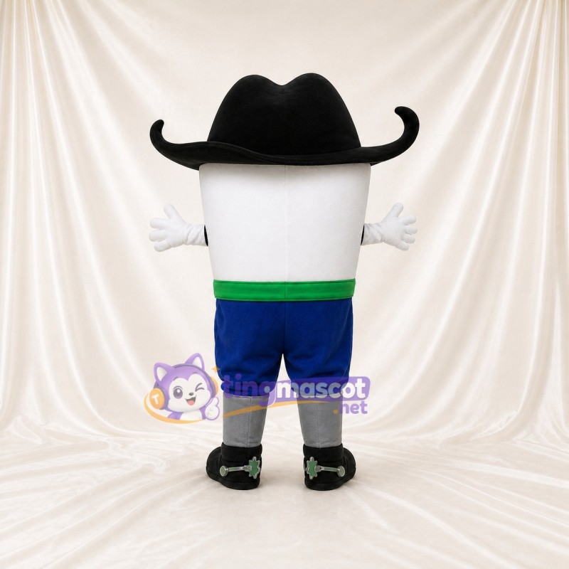 Cowboy Cup Mascot Costume Full Body for Adults Food Events