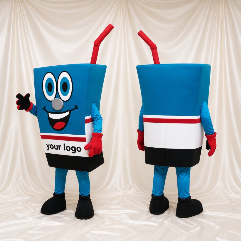 Drink Cup Mascot Costume Full Body for Adults Trade Shows