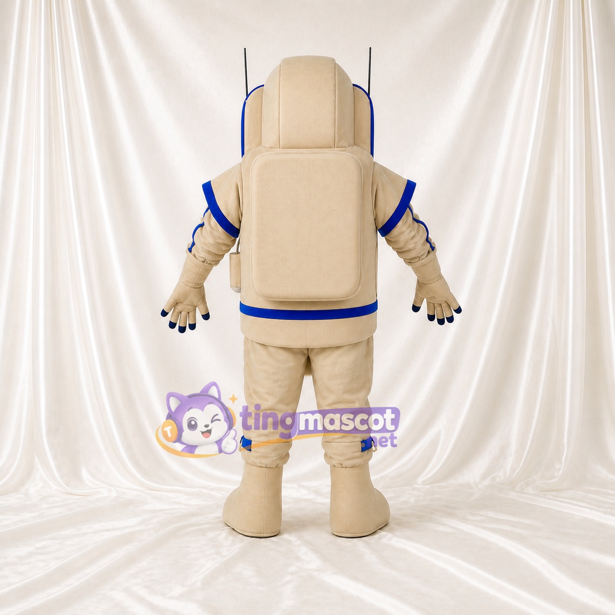 Astronaute Beige Costume de mascotte intégral pour adultes Événements scolaires Astronaute Beige Costume de mascotte intégral pour adultes Événements scolaires