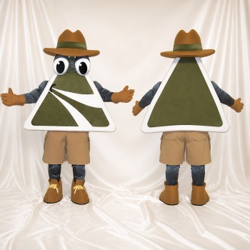 Panneau de sentier Costume de mascotte intégral pour adultes Événements en Plein Air