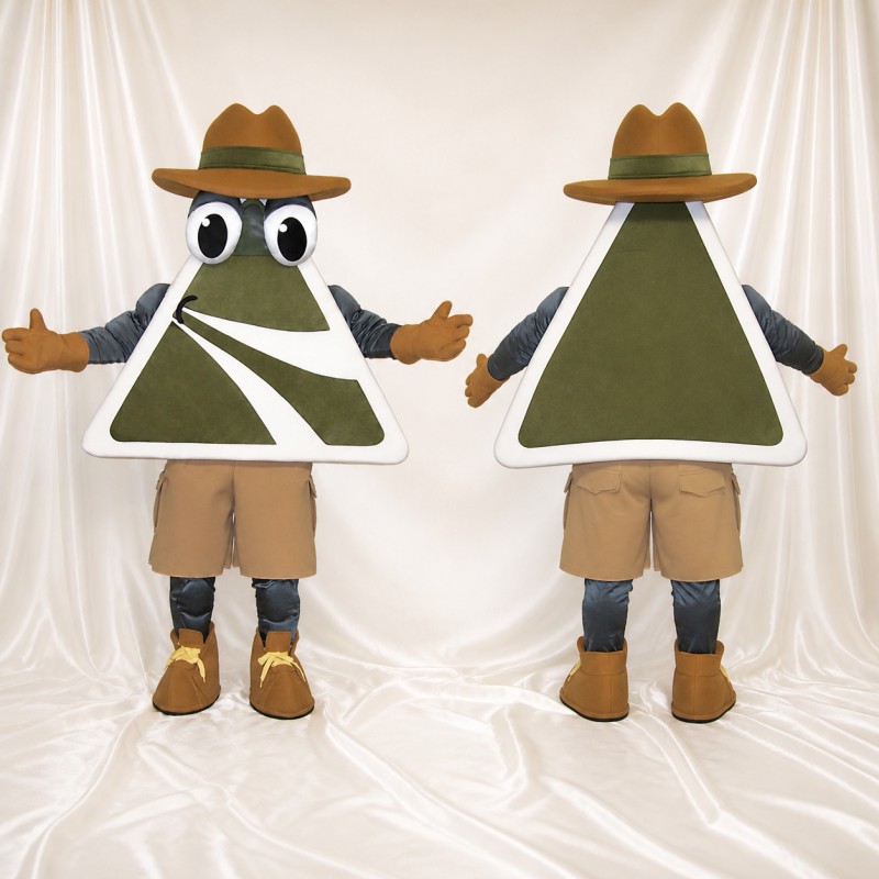 Panneau de sentier Costume de mascotte intégral pour adultes Événements en Plein Air