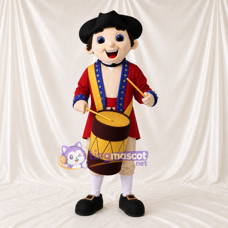 Drummer Character Mascot Costume Full Body for Adults Stage Events