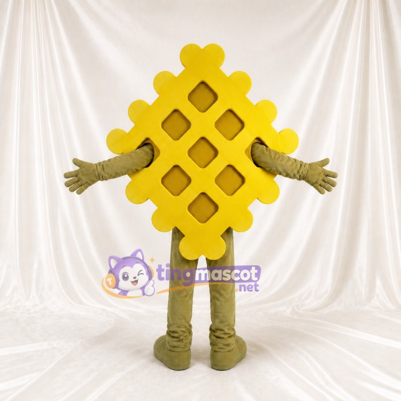 Waffle Mascot Costume Full Body for Adults Food Events