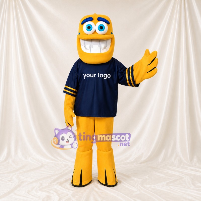 Smiling Character Mascot Costume Full Body for Adults Sports Events