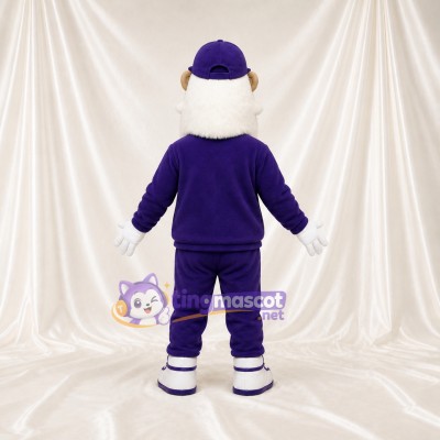 Bearded Man Mascot Costume Full Body for Adults School Events