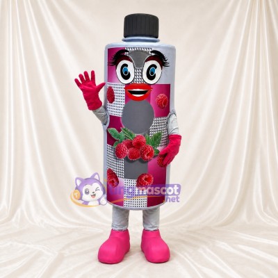Berry Drink Bottle Mascot Costume Full Body for Adults Food Events