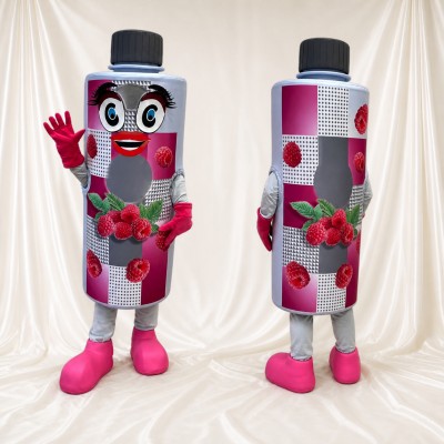 Berry Drink Bottle Mascot Costume Full Body for Adults Food Events