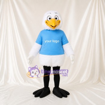 Aigle à Plumes Blanches Costume de mascotte intégral pour adultes Événements sportifs