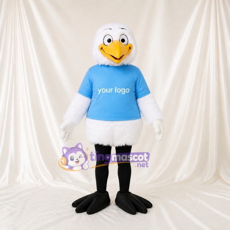 Aigle à Plumes Blanches Costume de mascotte intégral pour adultes Événements sportifs