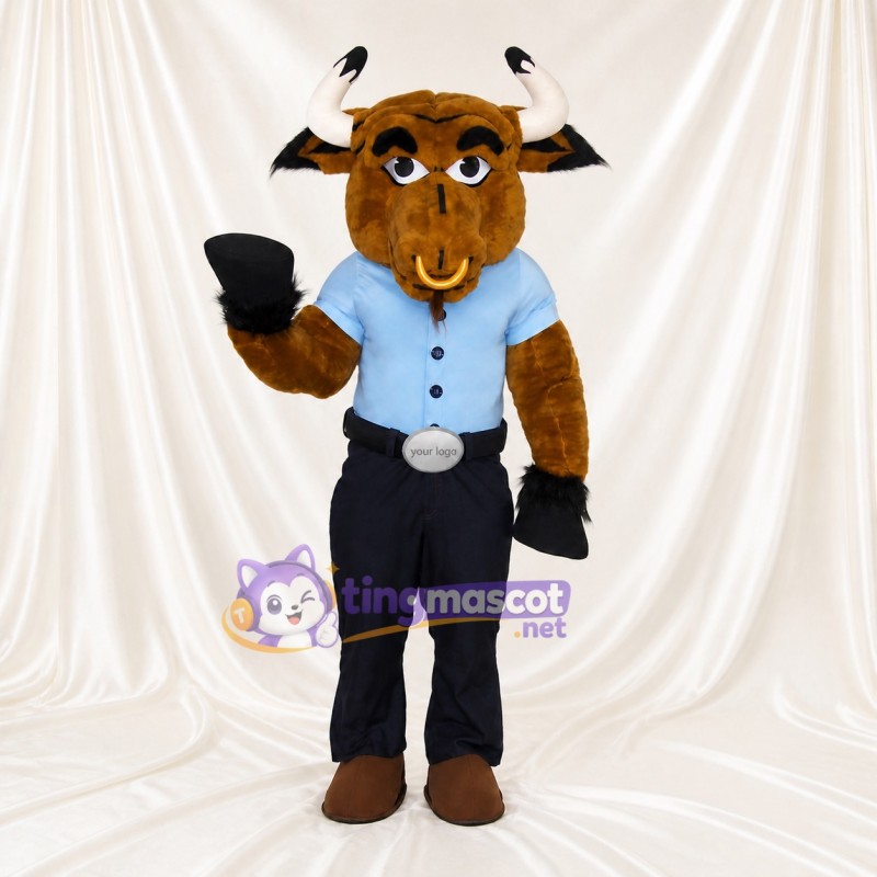 Bull Mascot Costume Full Body for Adults School Events