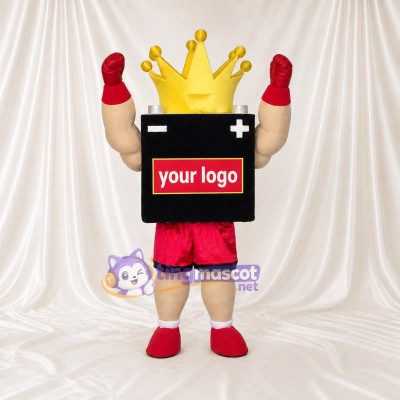 King Mascot Costume Full Body for Adults Sports Events