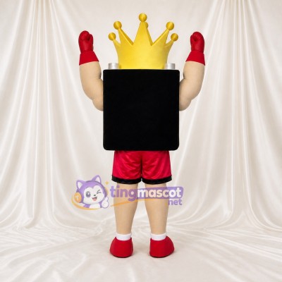 King Mascot Costume Full Body for Adults Sports Events