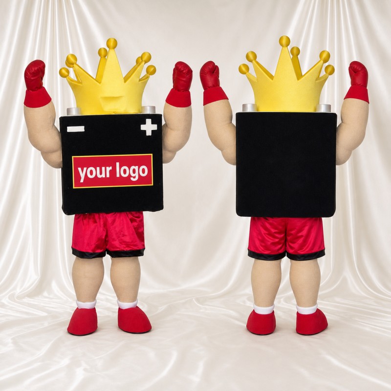 King Mascot Costume Full Body for Adults Sports Events