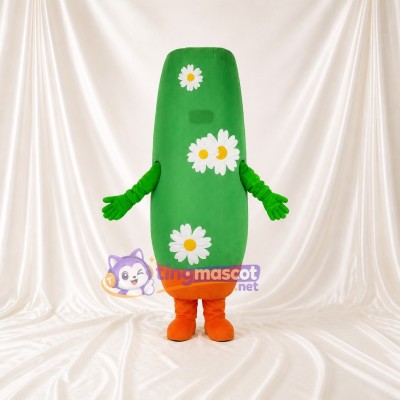 Concombre Fleur Costume de mascotte intégral pour adultes Événements