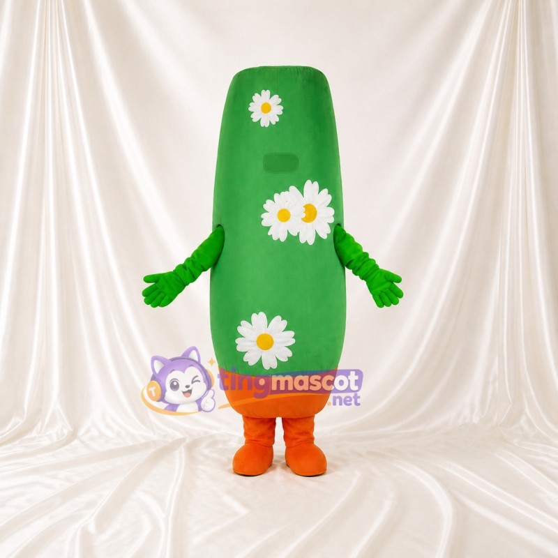 Concombre Fleur Costume de mascotte intégral pour adultes Événements