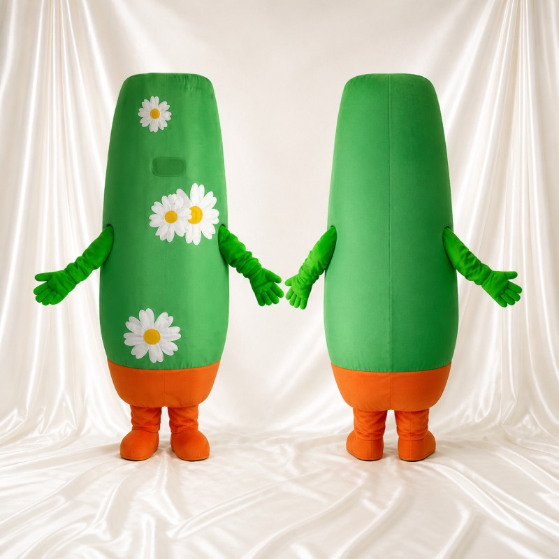 Concombre Fleur Costume de mascotte intégral pour adultes Événements