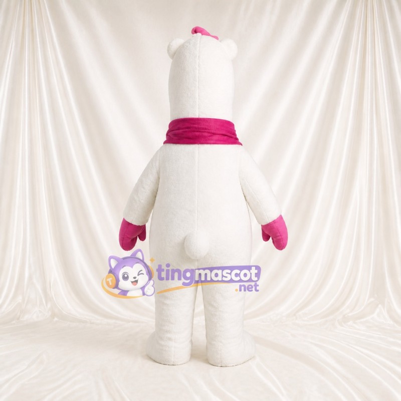 Polar Bear Mascot Costume Full Body for Adults School Events