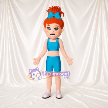 Athlete Girl Mascot Costume Full Body for Adults School Events