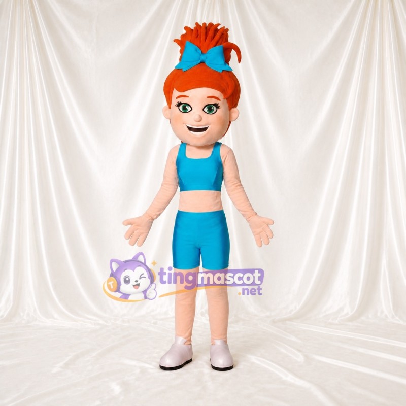 Athlete Girl Mascot Costume Full Body for Adults School Events