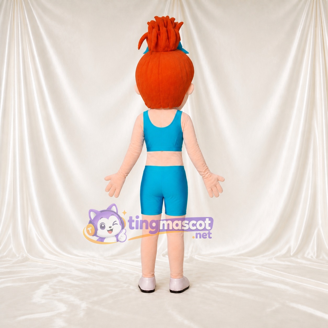 Athlete Girl Mascot Costume Full Body for Adults School Events Athlete Girl Mascot Costume Full Body for Adults School Events