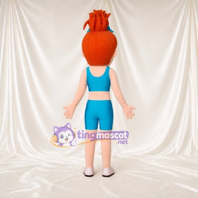 Athlete Girl Mascot Costume Full Body for Adults School Events