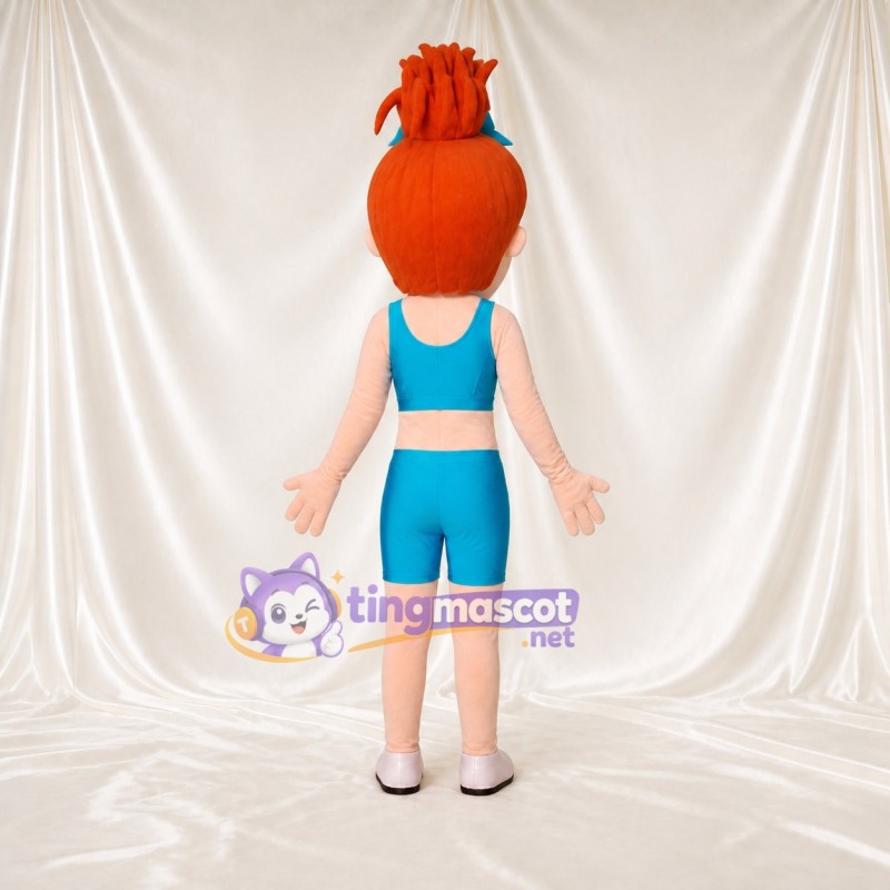 Athlete Girl Mascot Costume Full Body for Adults School Events
