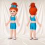Athlete Girl Mascot Costume Full Body for Adults School Events