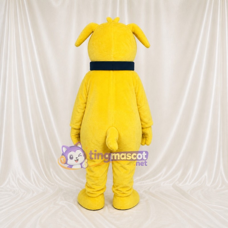 Yellow Dog Mascot Costume Full Body for Adults School Events