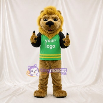 Lion brun doré Costume de mascotte intégral pour adultes Événements sportifs