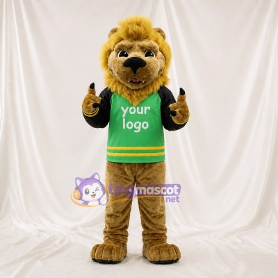Golden Brown Lion Mascot Costume Full Body for Adults Sports Events