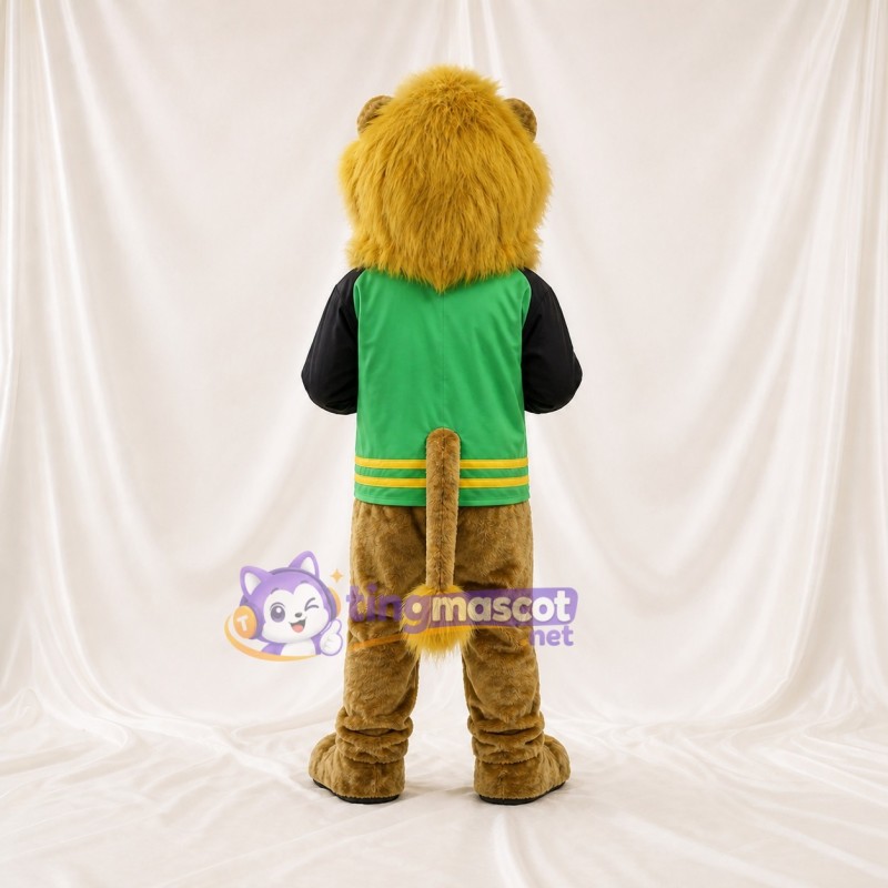 Golden Brown Lion Mascot Costume Full Body for Adults Sports Events