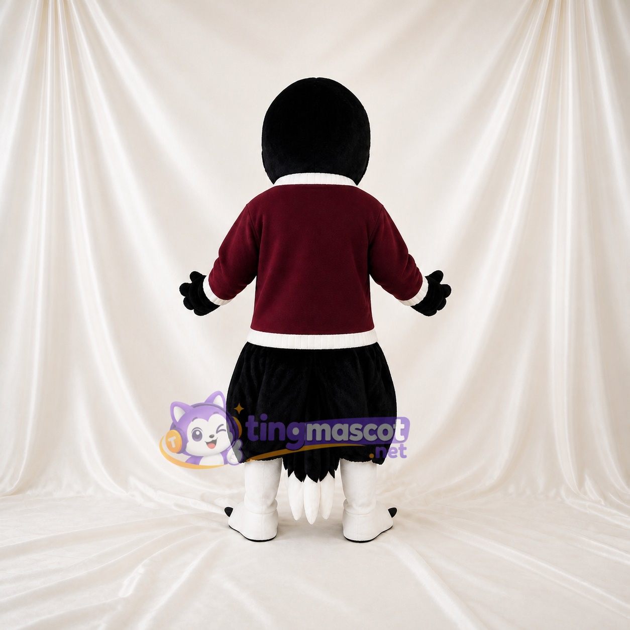 Black Eagle Mascot Costume Full Body for Adults Sports Events