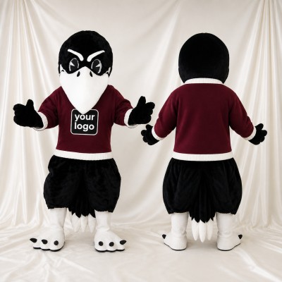 Black Eagle Mascot Costume Full Body for Adults Sports Events