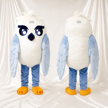 Chouette Blanche Costume de mascotte intégral pour adultes Événements scolaires