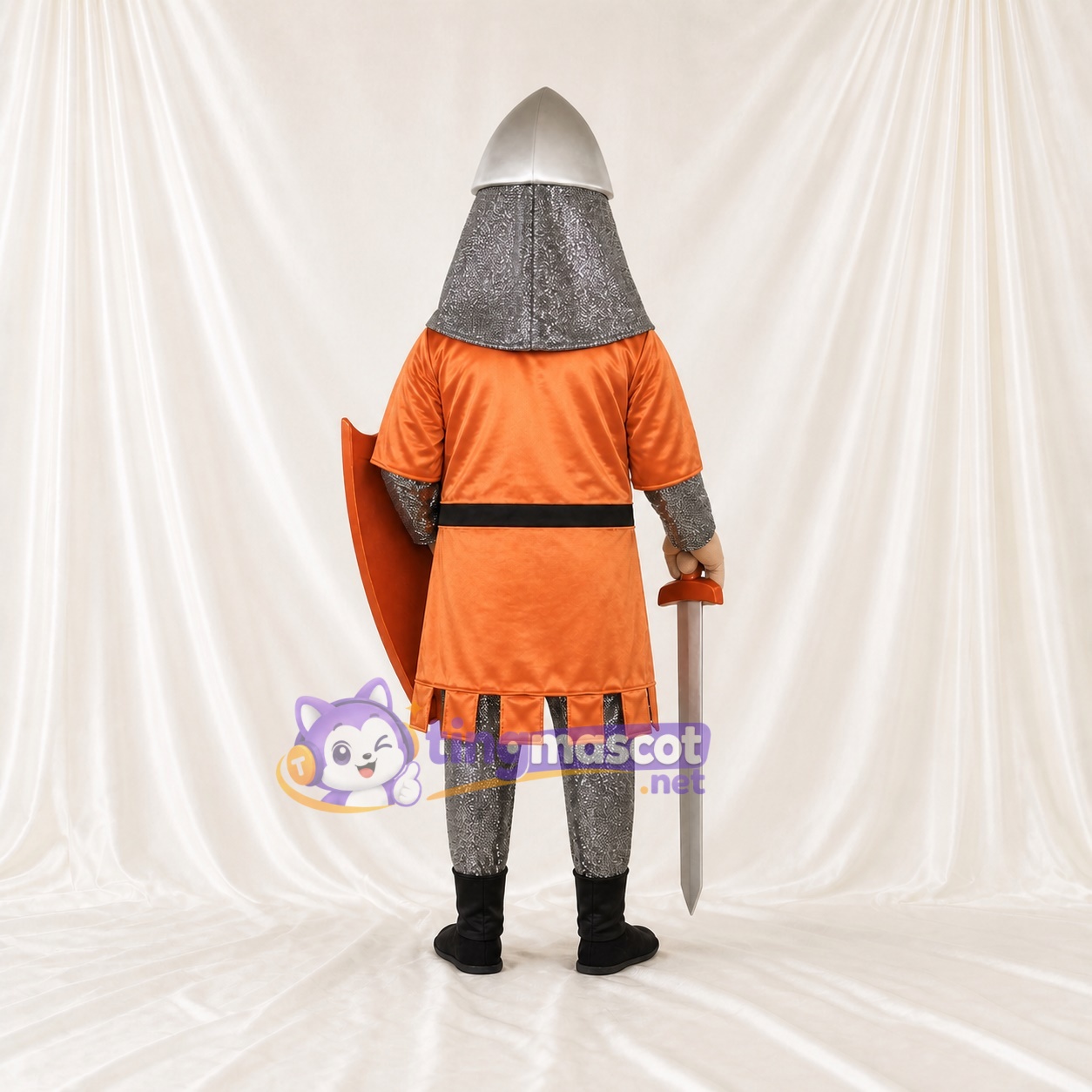 Chevalier Médiéval Costume de mascotte intégral pour adultes Musées Chevalier Médiéval Costume de mascotte intégral pour adultes Musées