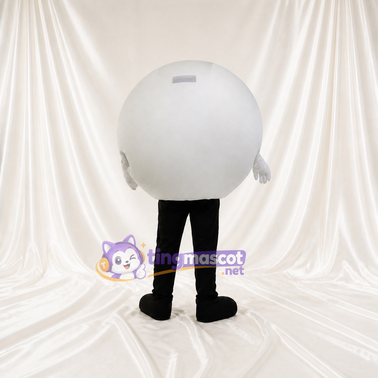 Globe Oculaire Blanc Costume de mascotte intégral pour adultes Événements santé Globe Oculaire Blanc Costume de mascotte intégral pour adultes Événements santé