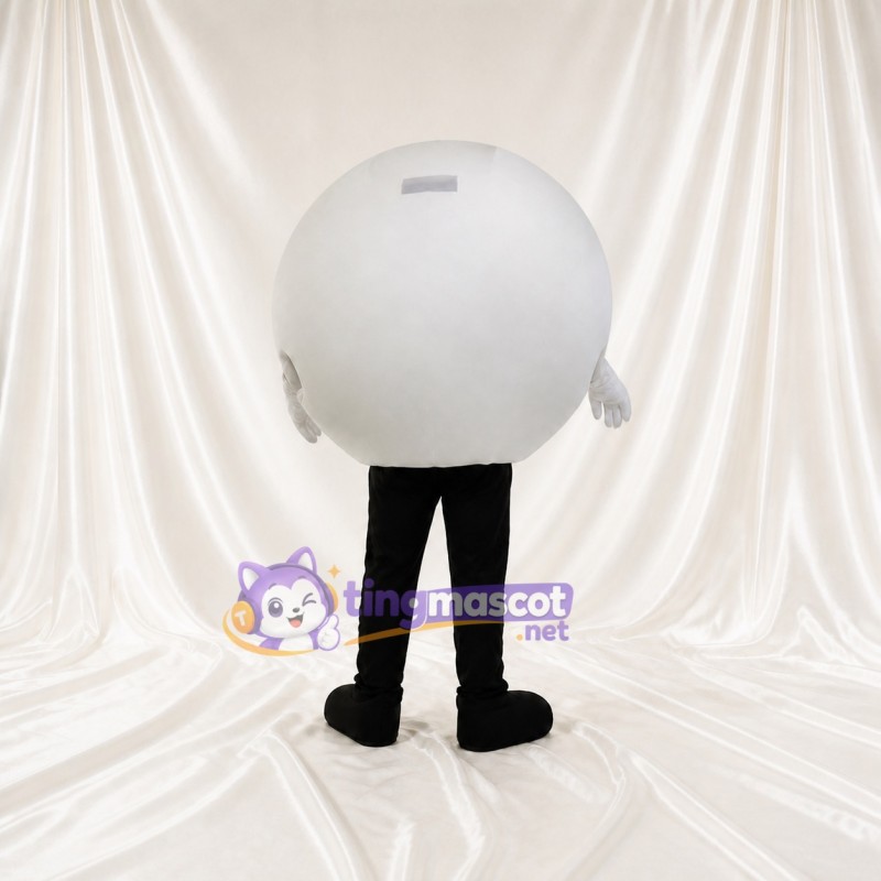 White Eyeball Mascot Costume Full Body for Adults Health Events