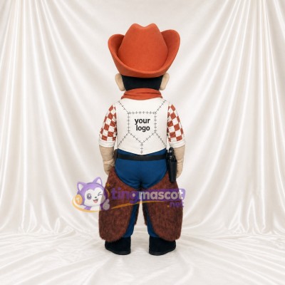 Cowboy Costume de mascotte intégral pour adultes Événements gastronomiques