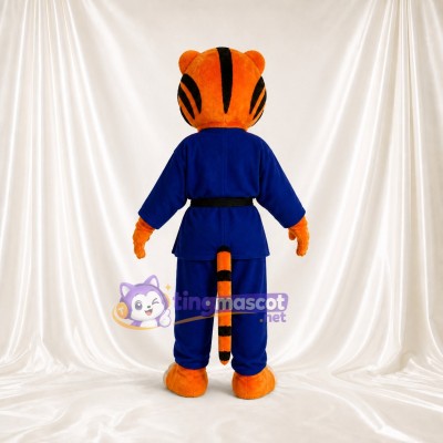 Striped Tiger Martial Arts Tiger Mascot Costume Full Body for Adults Events