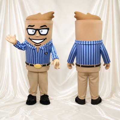 Office Worker Mascot Costume Full Body for Adults Trade Shows