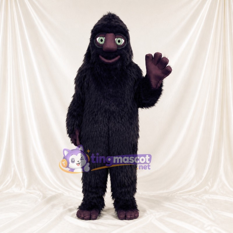 Gorille Long et Ébouriffé Costume de mascotte intégral pour adultes Événements sportifs